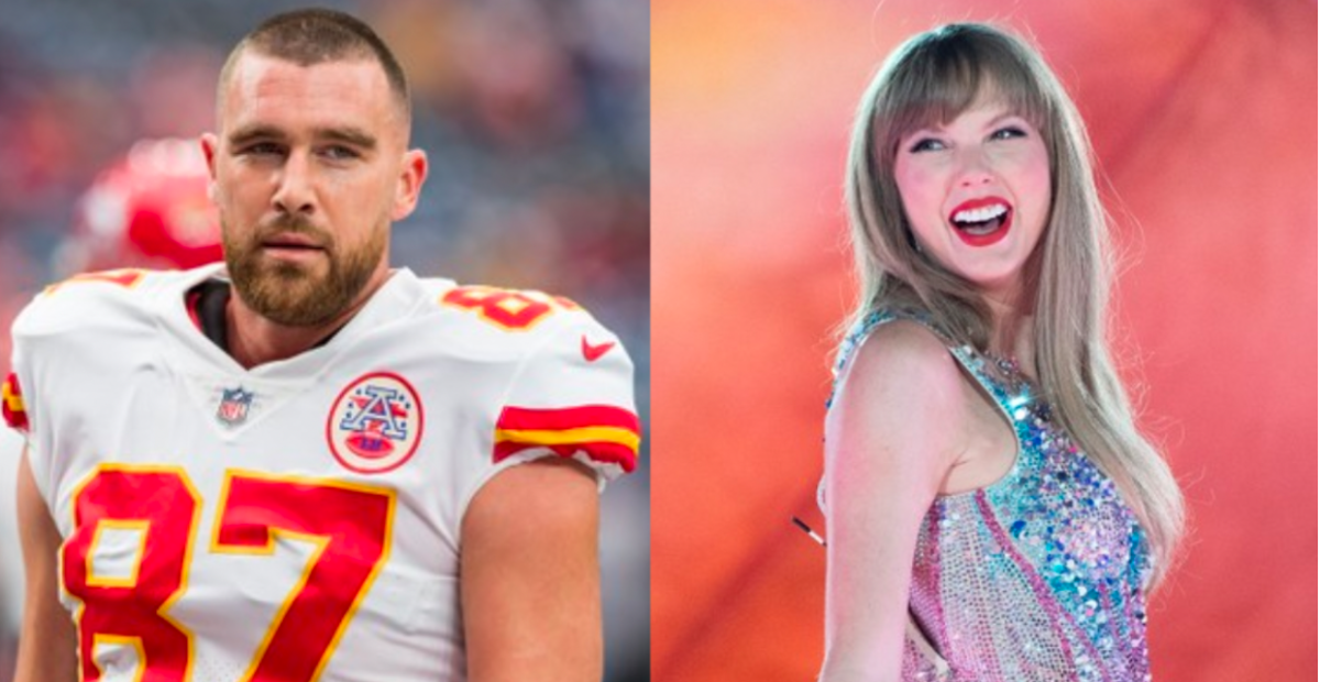 Travis+Kelce+and+Taylor+Swifts+relationship+draws+in+major+media+attention.+