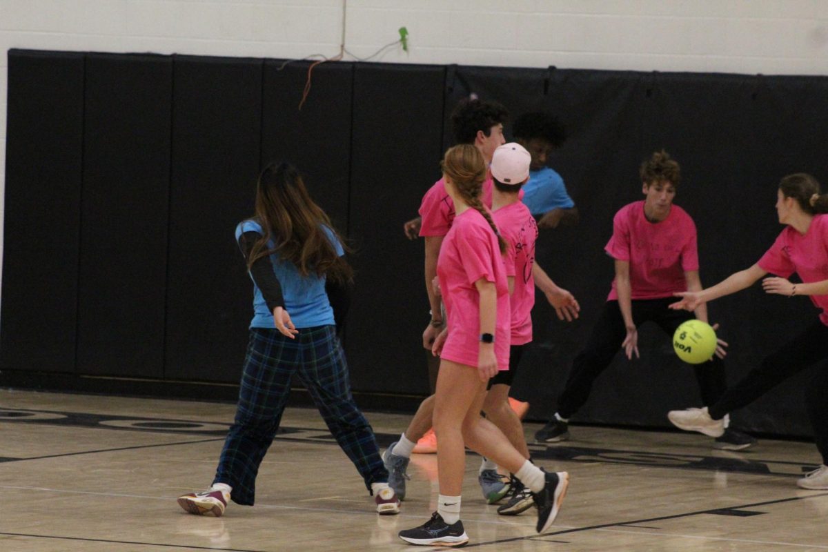 Team Plastics which made it to the finals take on sophomore team. 