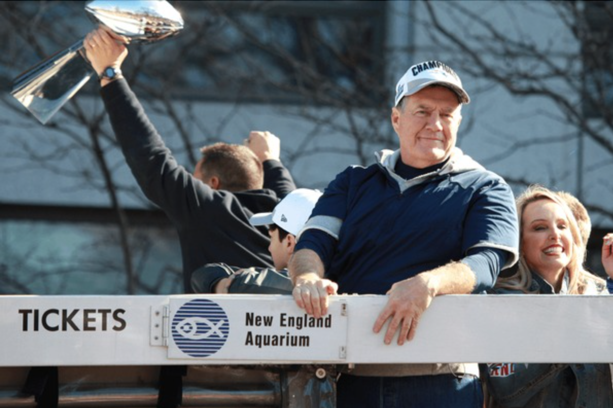 Former NFL coach of the New England Patriots Bill Belichick. 
