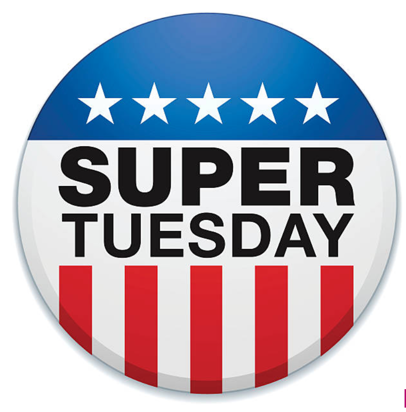 Super Tuesday logo that is used throughout the United States. istock image, creator: chokkicx