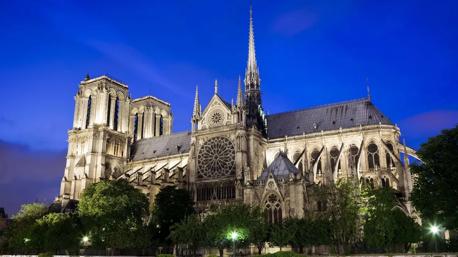 Photo Credit: Wallpaper.com
https://wallpapers.com/wallpapers/notre-dame-cathedral-against-royal-blue-sky-hvxj9gtaqzofd5du.html