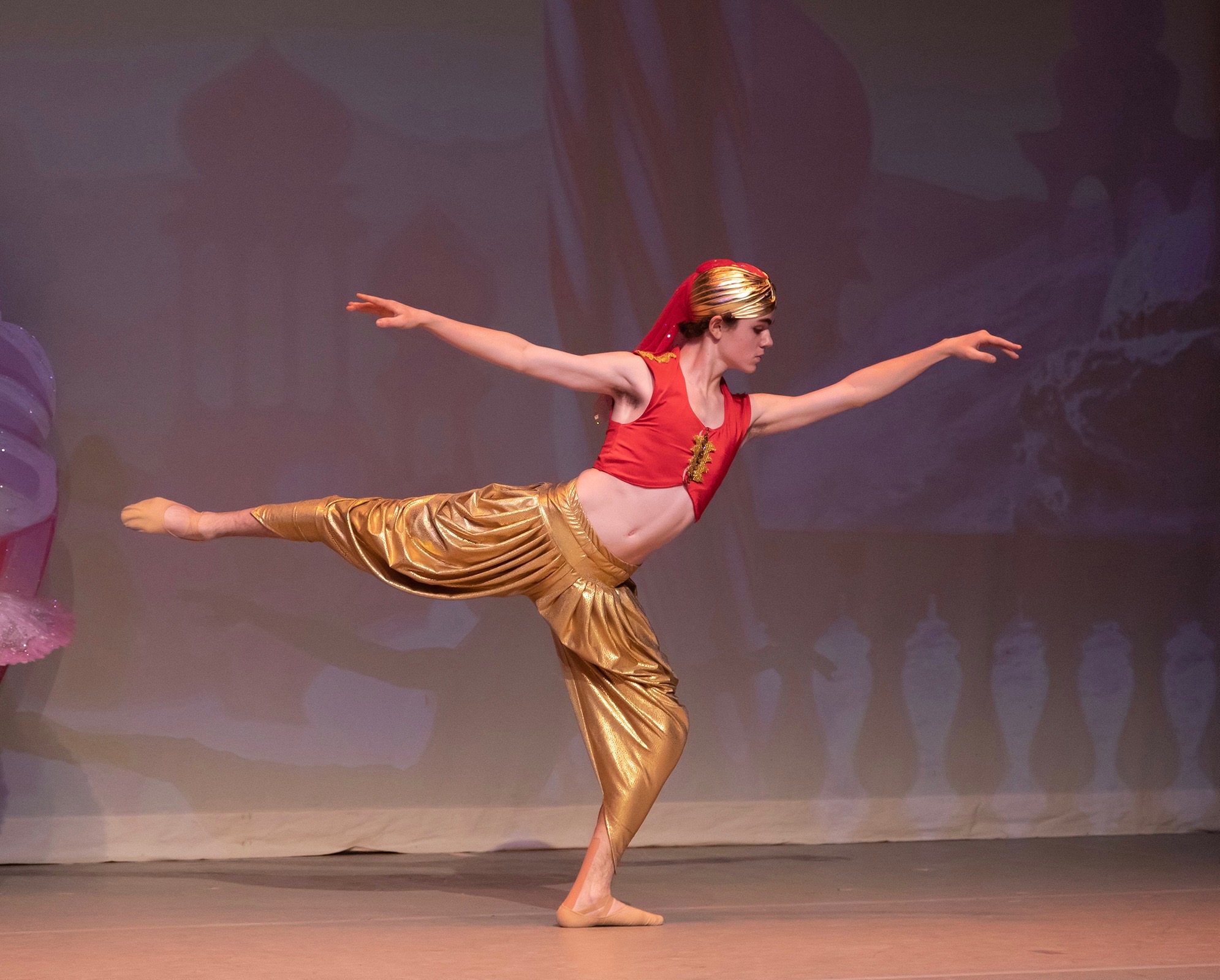 Sava Brizhik performing on stage